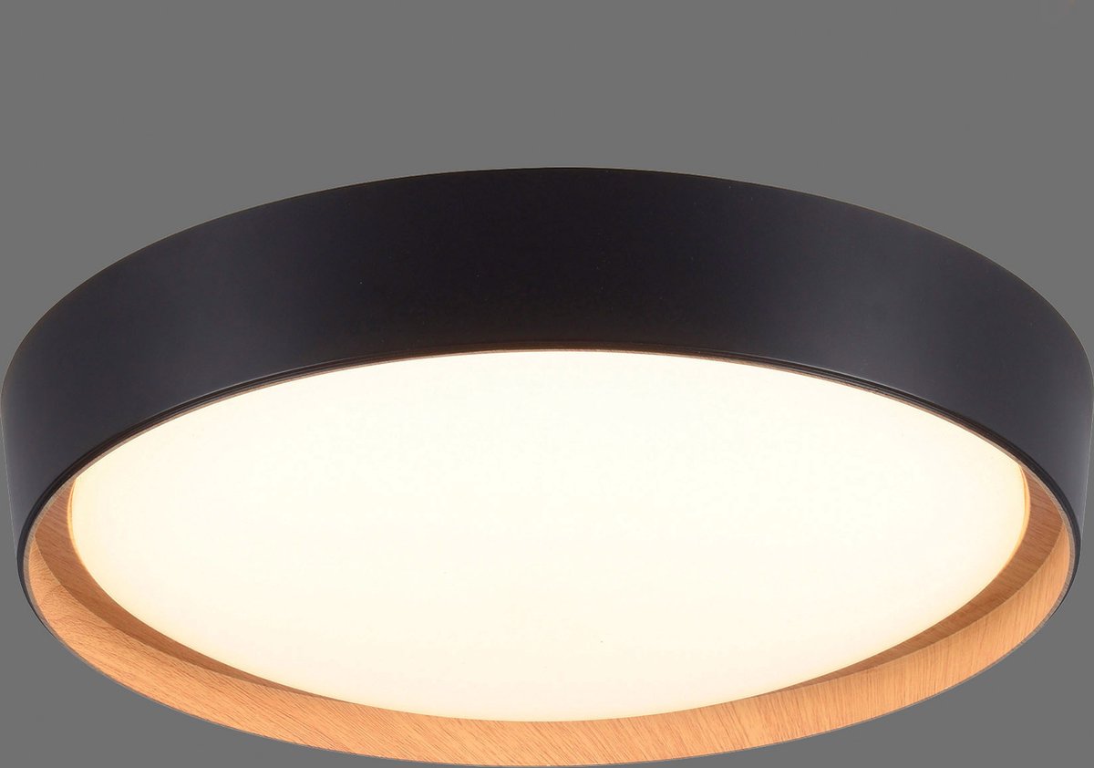 Paul Neuhaus Plafondlamp Milia Ø 40cm incl. Dimmer - Zwart