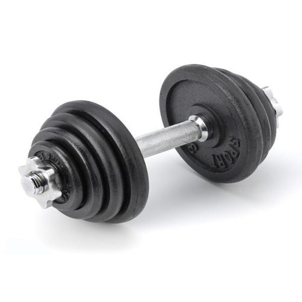 Focus Fitness Verstelbare dumbbell - - 1 x 15 kg - Gietijzer - Zwart