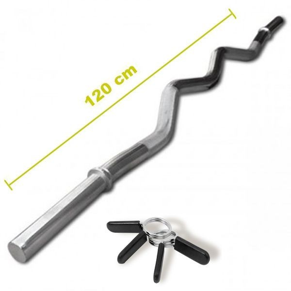 Focus Fitness EZ Curlstang - - 120cm - 30mm - Silver