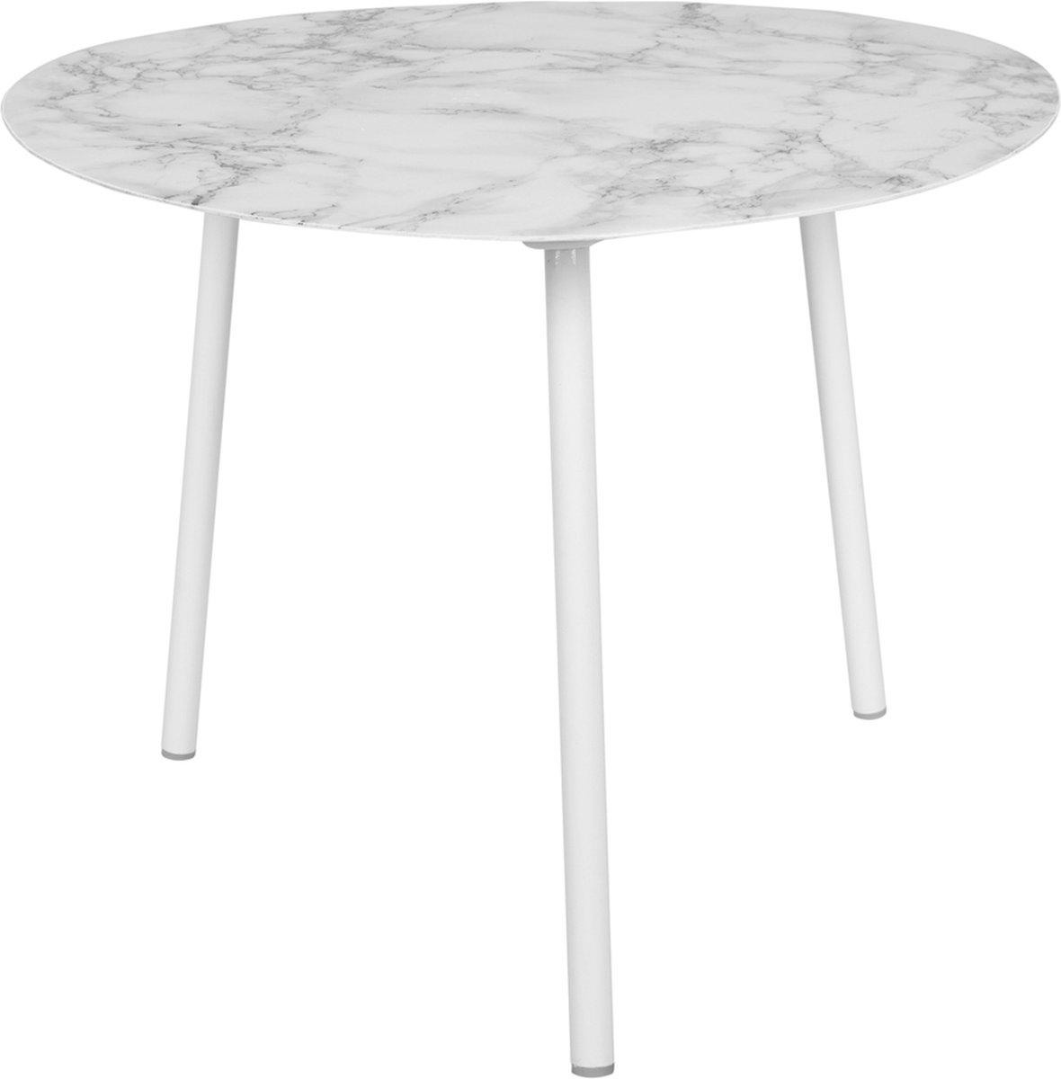 Leitmotiv - Bijzettafel Ovoid - Wit - 67x60x42 cm