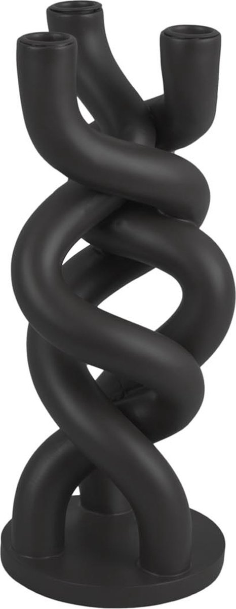 Present Time - Kandelaar Twisted 13x31,4x13 cm - Zwart
