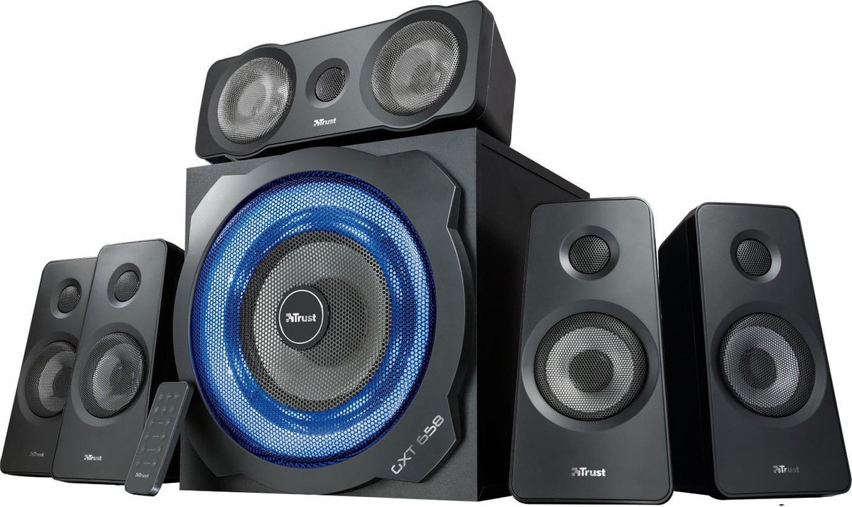 Trust GXT 658 Tytan 5.1 Surround Pc Speaker System - Zwart