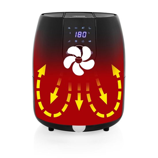 Princess 182025 Digital Aerofryer XXL - Zwart