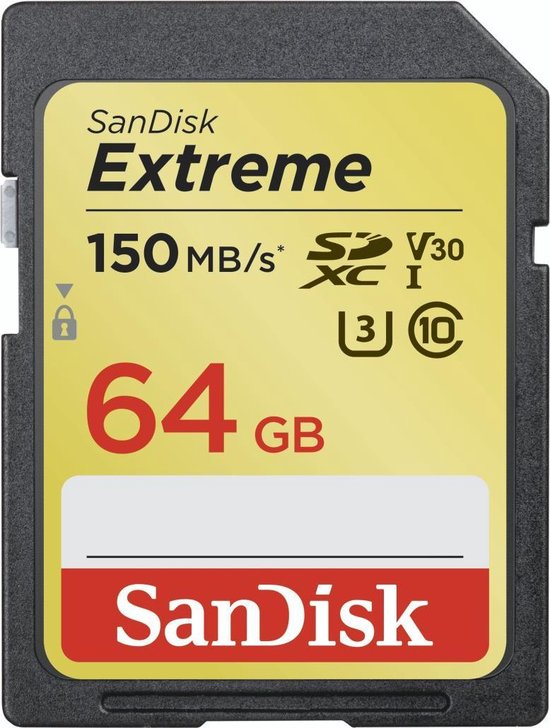 Sandisk SDXC Extreme 64GB 150MB/s