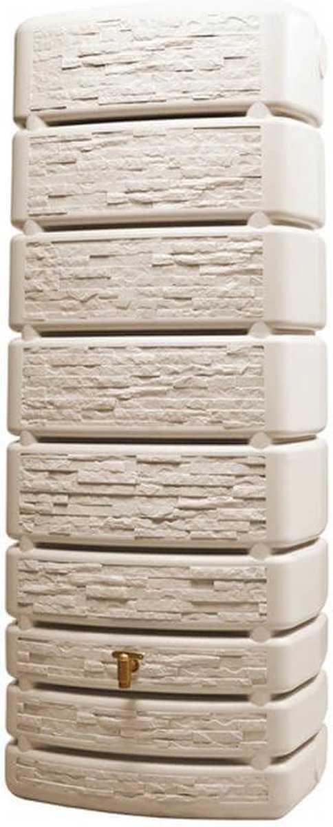 Garantia - Regenton Slim - Stone Decor - 500 Liter - Beige