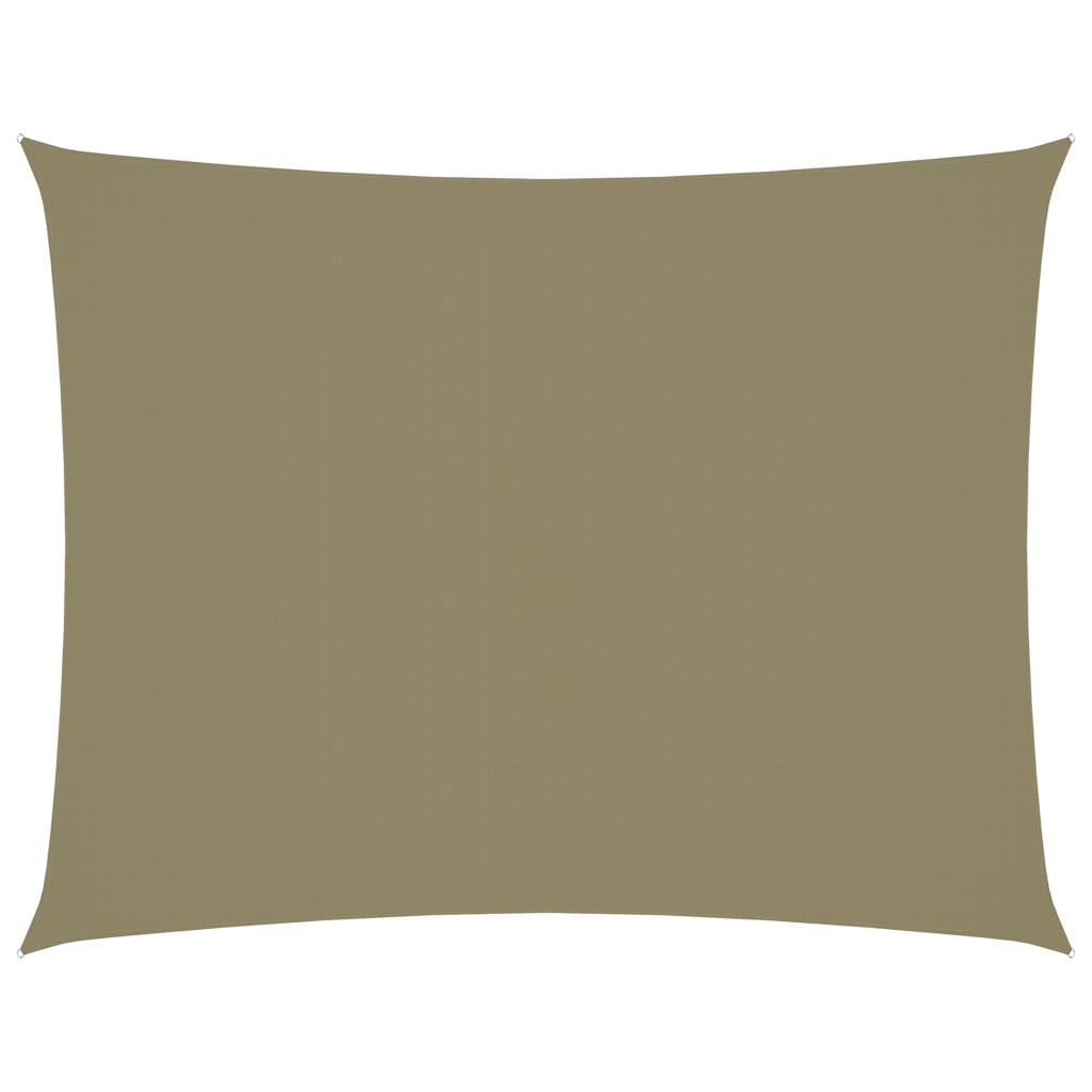 vidaXL Zonnescherm rechthoekig 3x4 m oxford stof - Beige