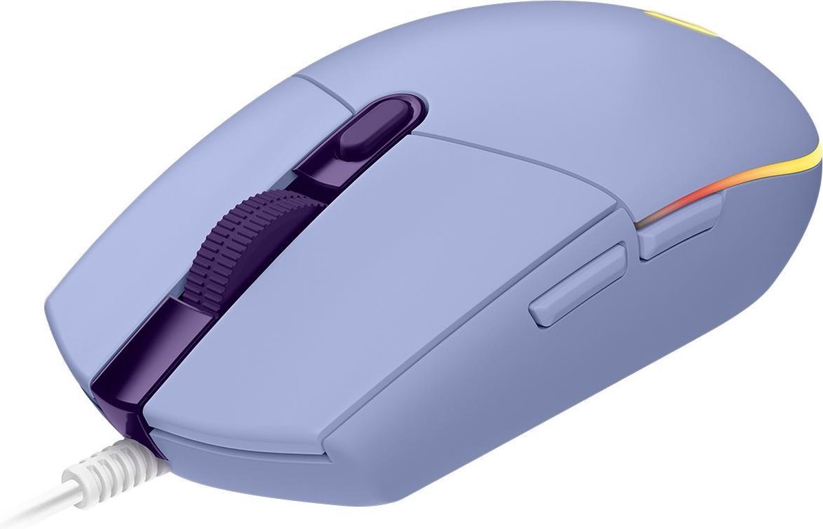 Logitech 203 LIGHTSYNC Gaming Muis - Paars