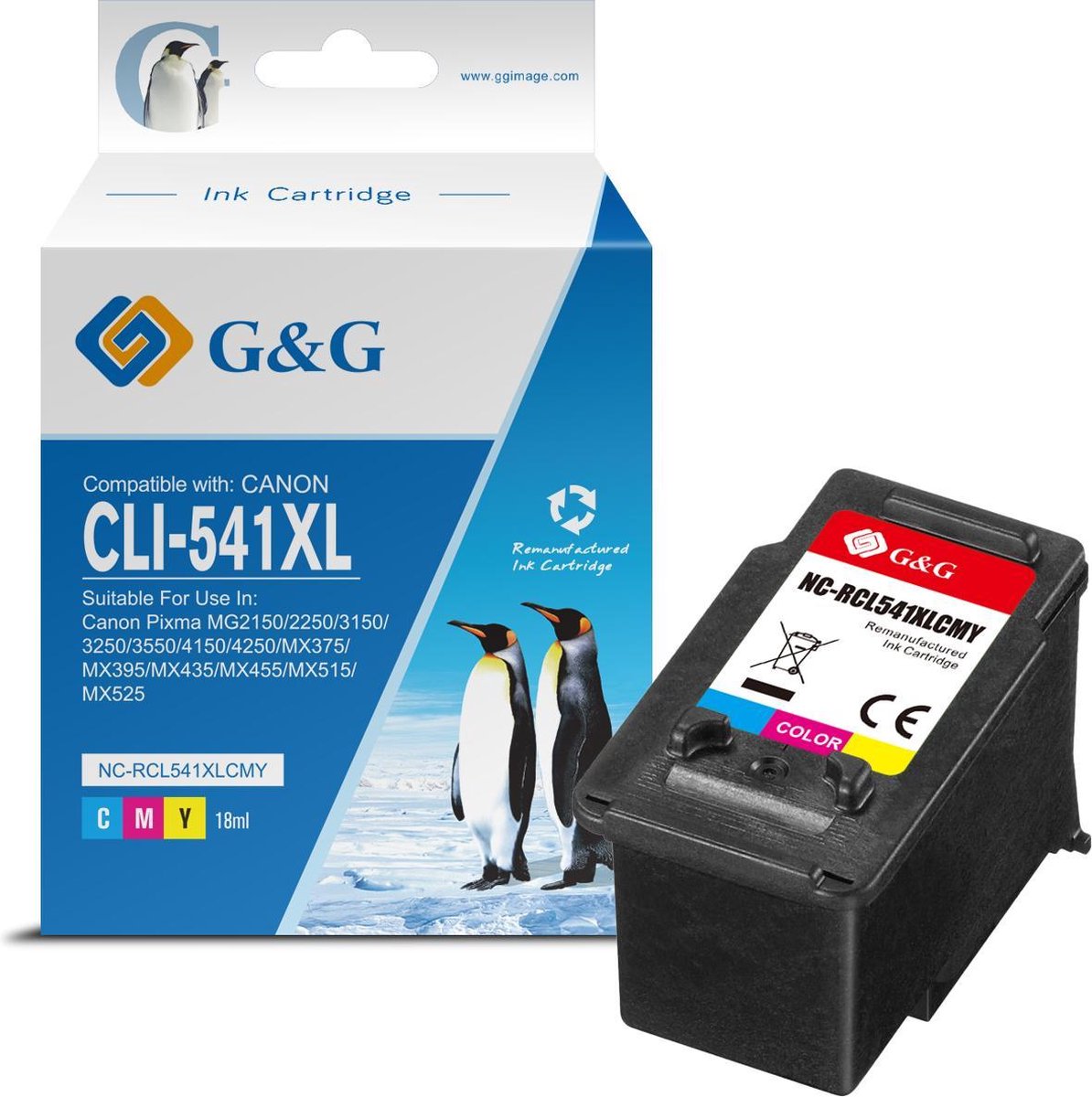 G&G CL-541XL Cartridge Kleur