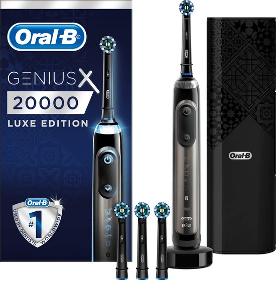 Oral B Genius X 20000 Luxe Edition Antracietgrijs - Zwart