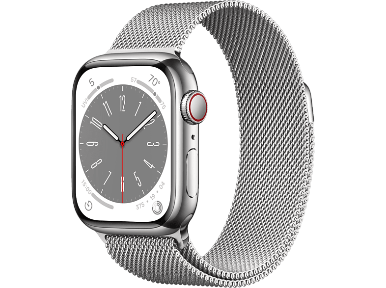 Apple Watch Series 8 Cellular 41 Mm Silver/stainless Steel/silver