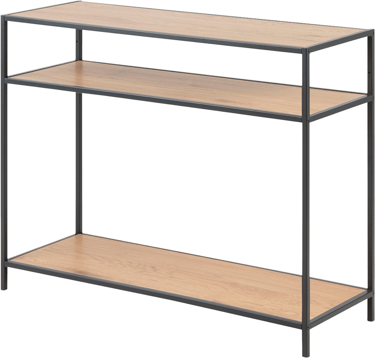 Lisomme Vic houten sidetable naturel - 100 x 35 cm - Bruin