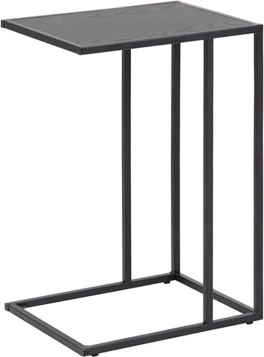 Lisomme Vic houten bijzettafel - 43 x 63 cm - Zwart