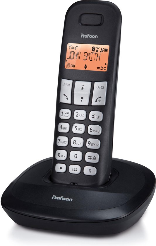 Profoon PDX-1100 DECT telefoon - Zwart