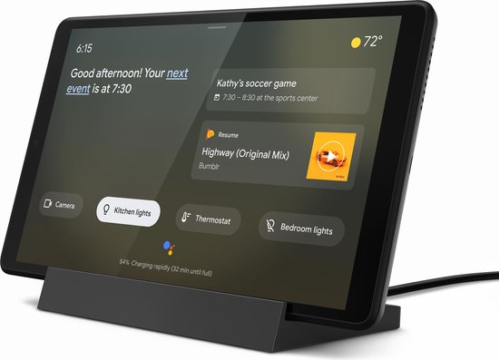 Lenovo Smart Tab M8 32GB Wifi + Oplaadstation - Grijs