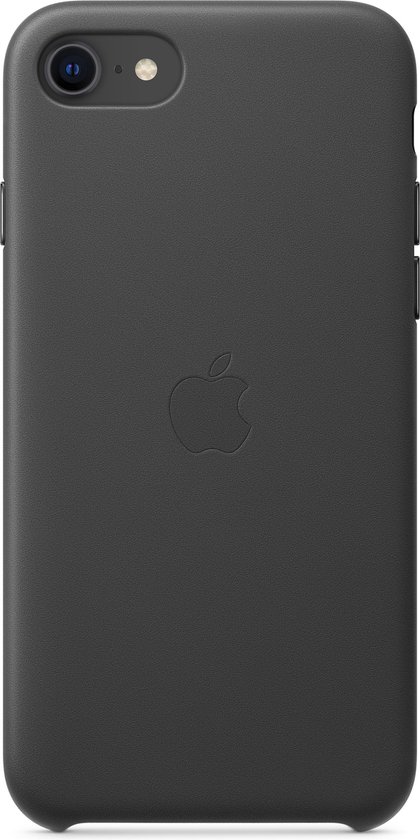 Apple iPhone SE 2020 Leather Back Cover - Zwart