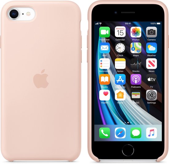 Apple iPhone SE 2020 Silicone Back Covernkwarts - Roze