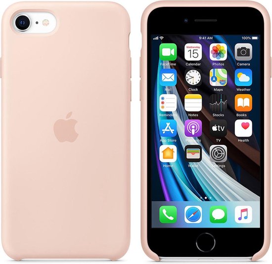 Apple iPhone SE 2020 Silicone Back Covernkwarts - Roze
