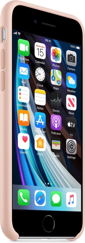 Apple iPhone SE 2020 Silicone Back Covernkwarts - Roze