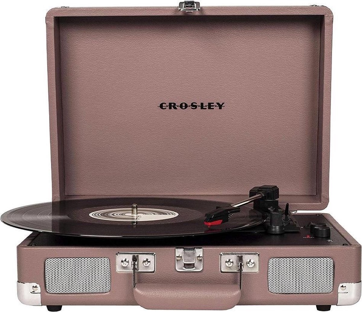 Crosley Cruiser Deluxe platenspeler - grijs/paars - Bruin