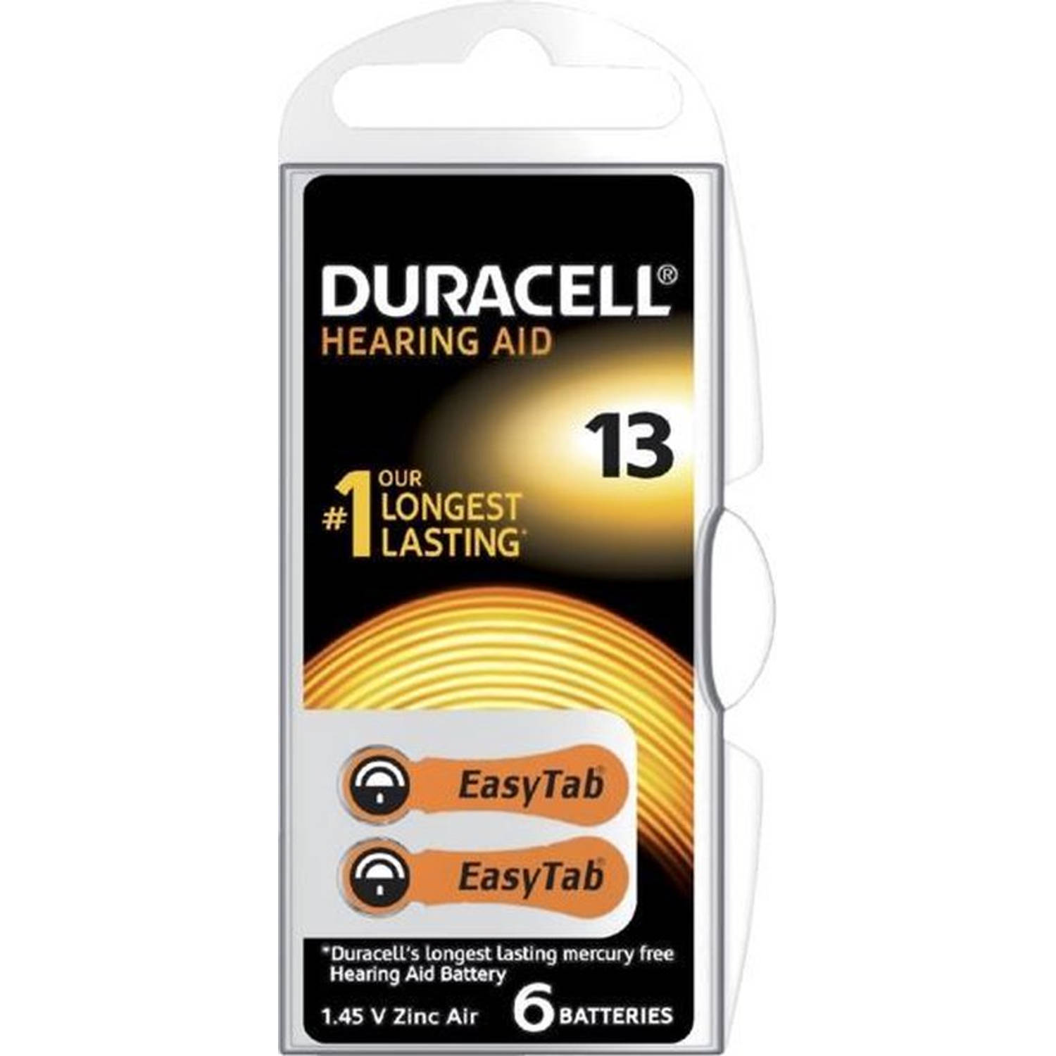 Duracell Batterij Da13 Hearing Aid