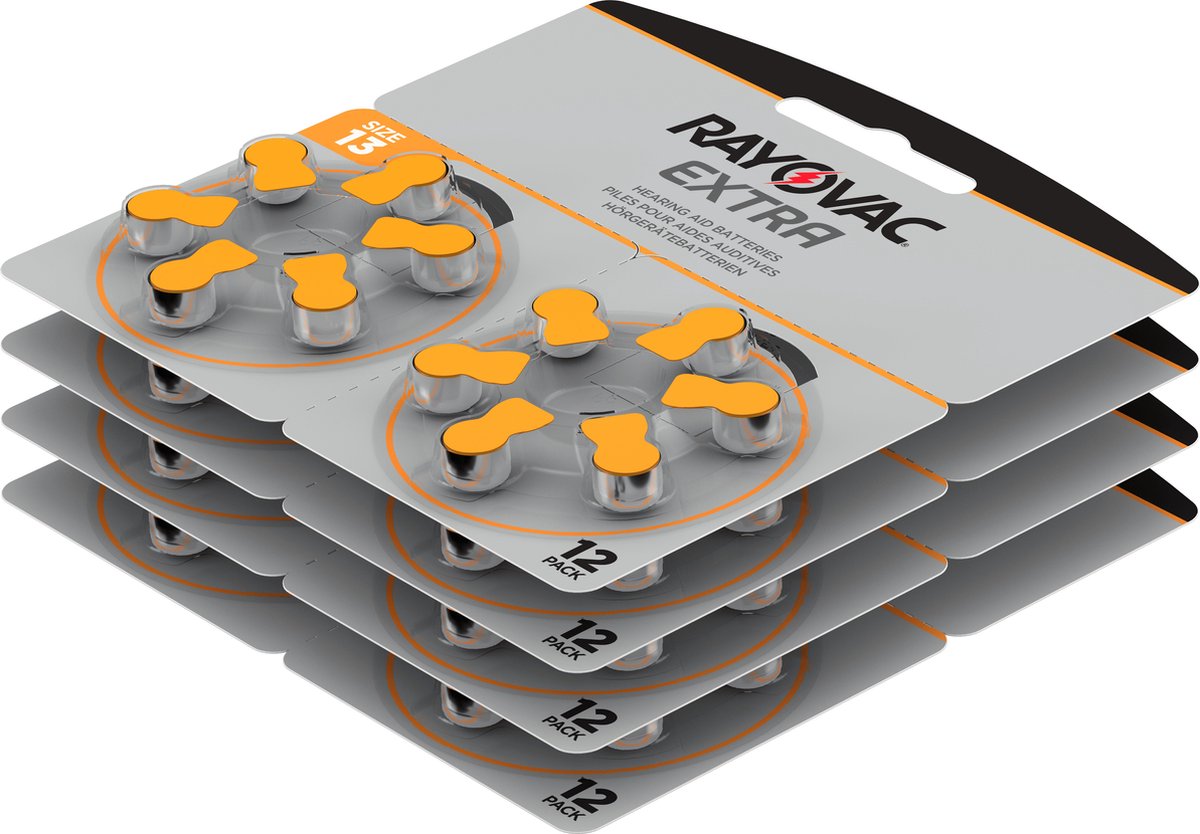 RAYOVAC Extra Hoorbatterijen 13 Oranje 120-pack