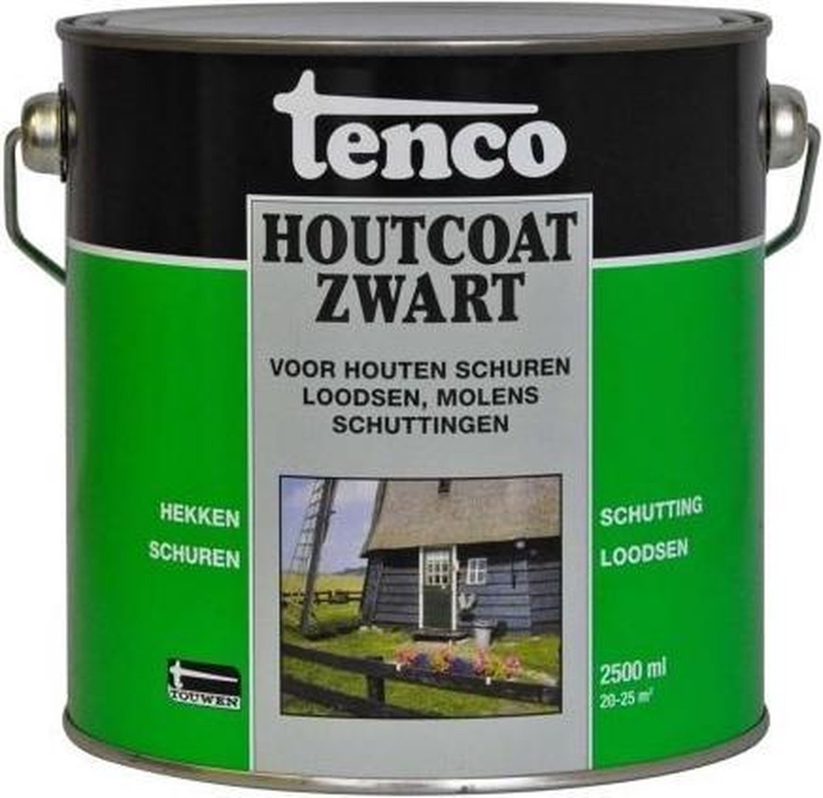 Tenco Houtcoat - Teervrij 2,5 l - Zwart