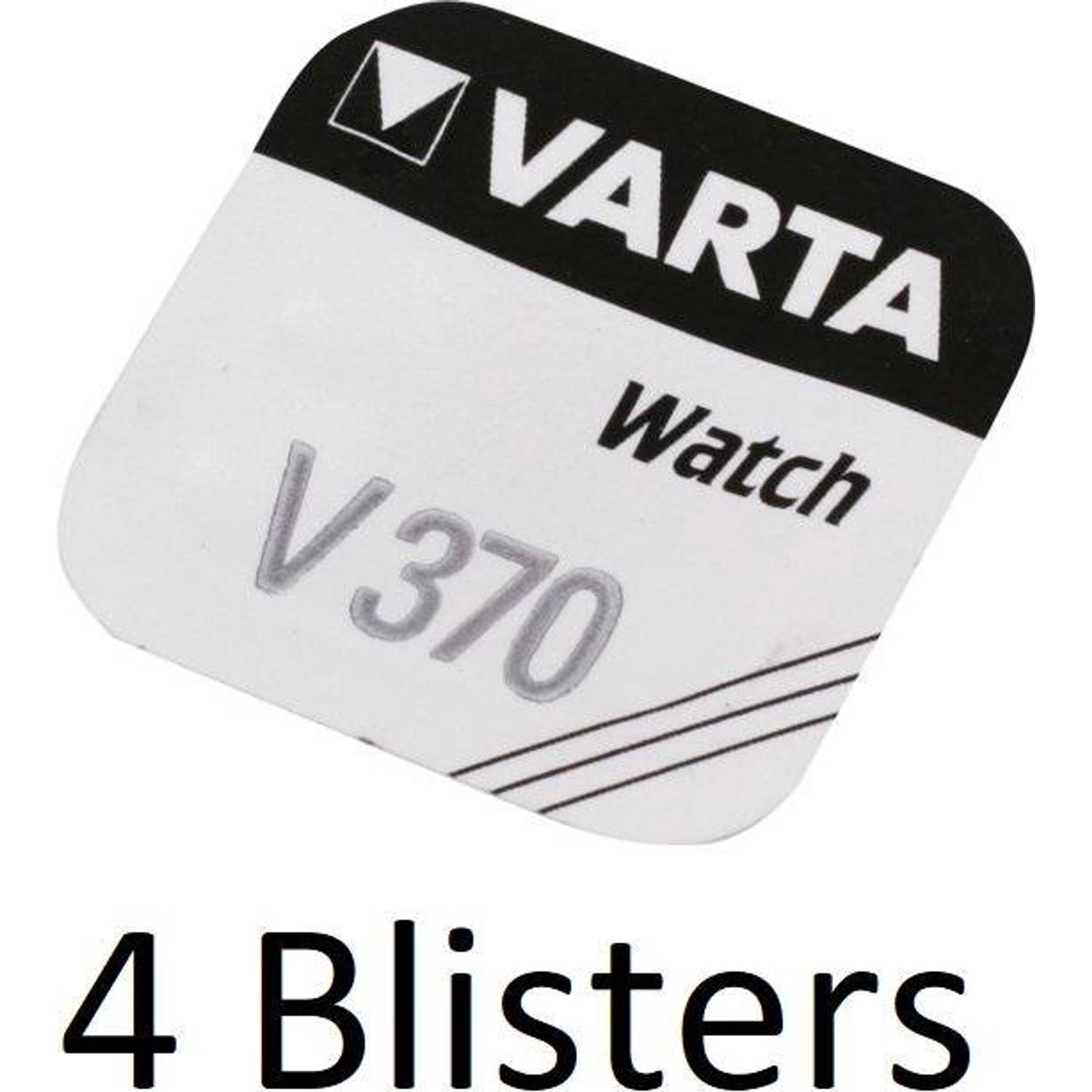 Varta 4 Stuks (4 Blisters A 1 St) V370 Zilveroxide 1.55v Niet-oplaadbare Batterij
