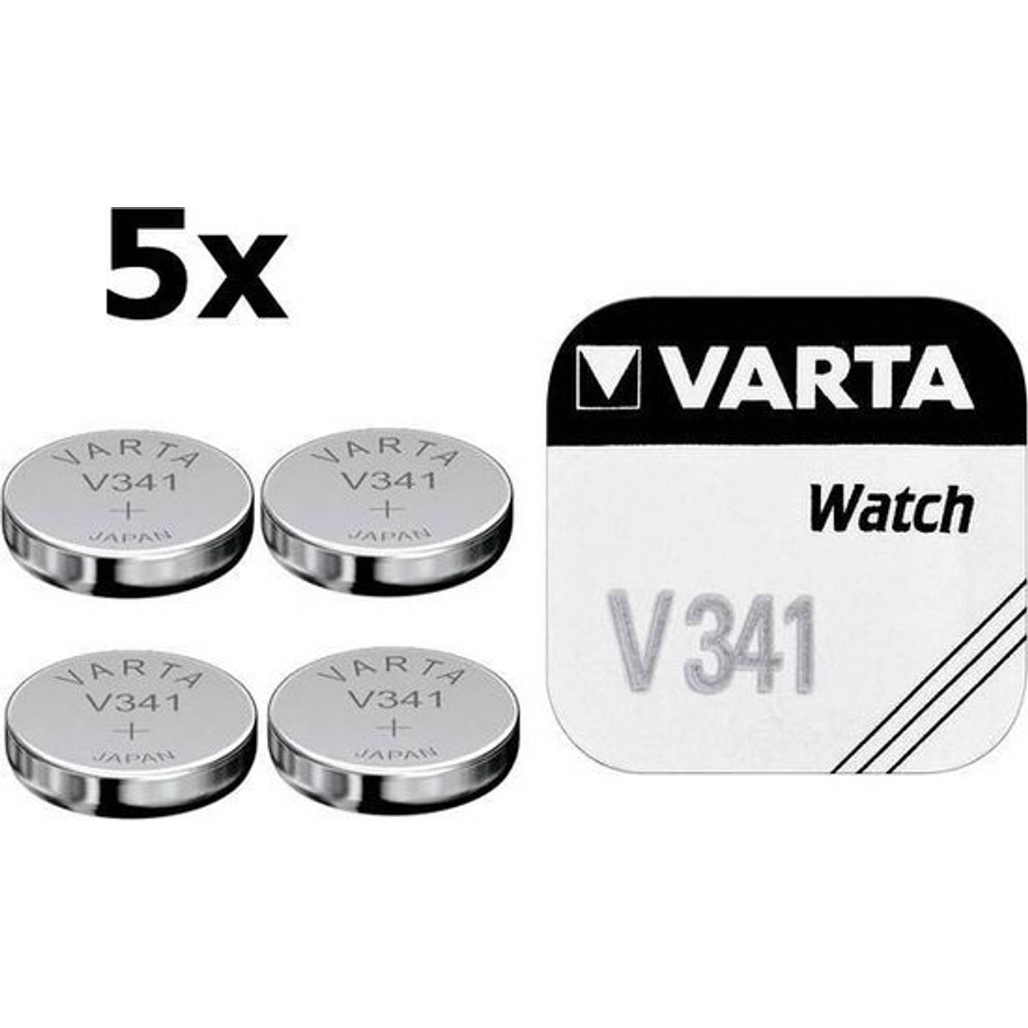 Varta 5 Stuks - V341 11mah 1.55v Knoopcel Batterij