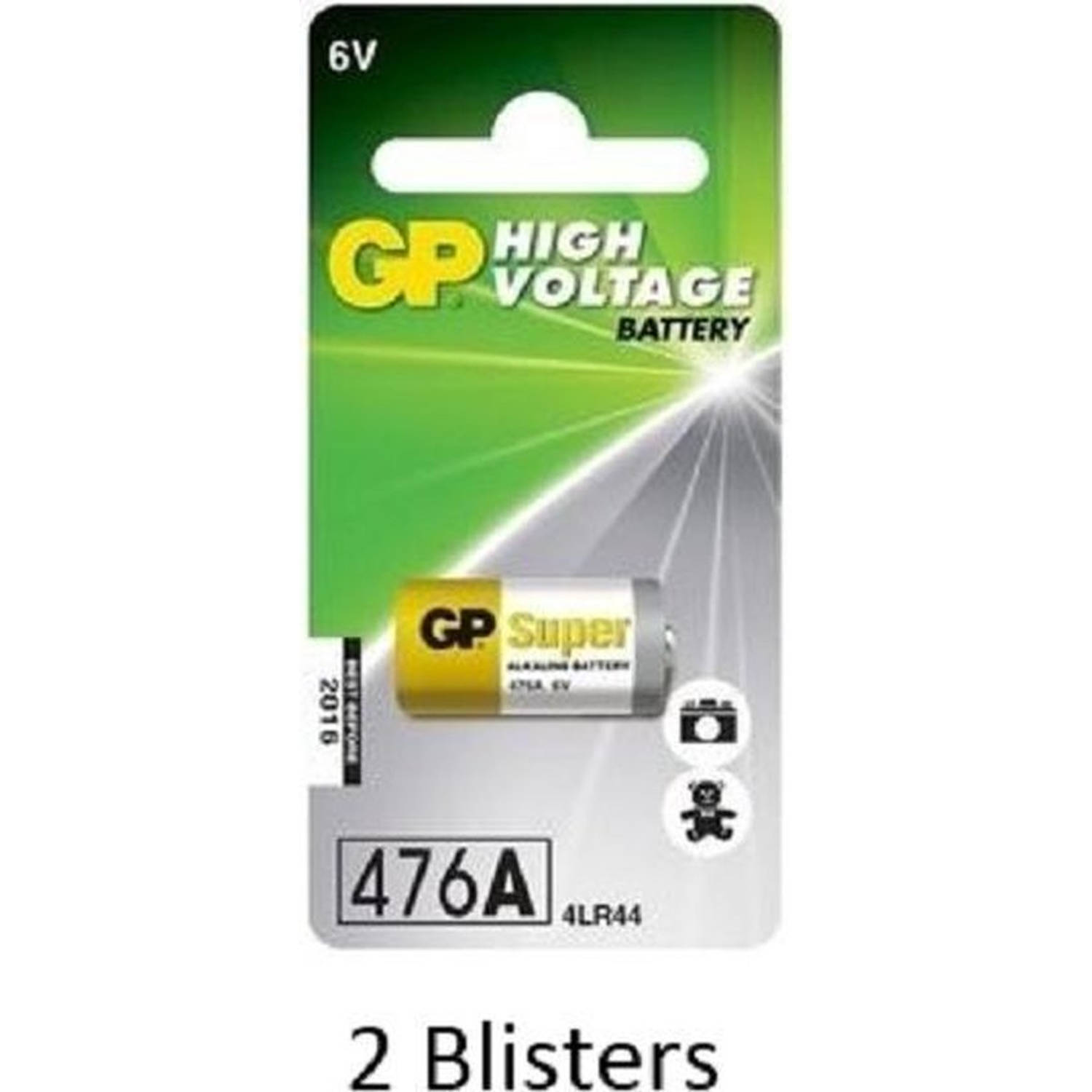 GP 2 Stuks (2 Blisters A 1 Stuks) Fotobatterij 476a/px28a - 6v