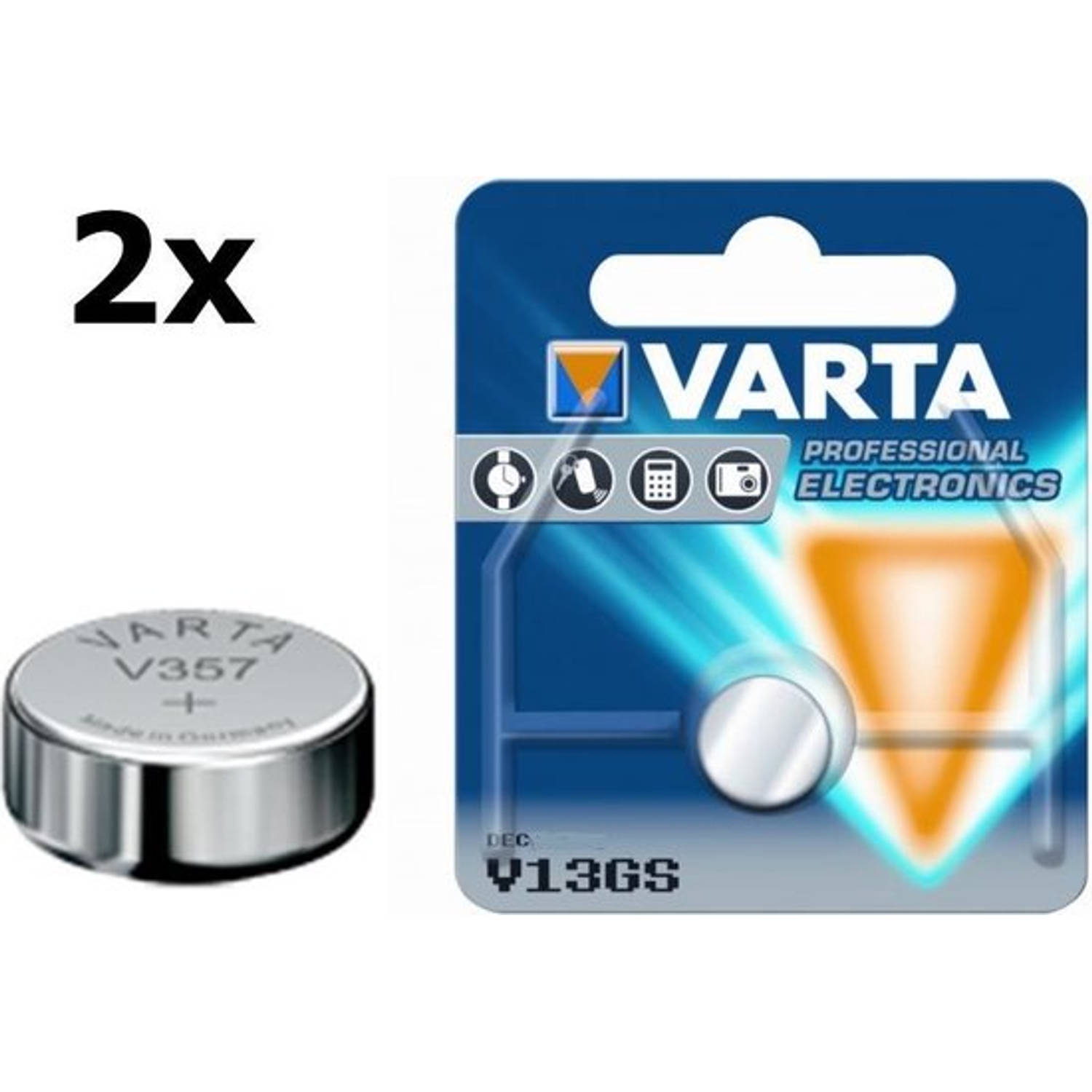 Varta 2 Stuks - V357 145mah 1.55v Knoopcel Batterij