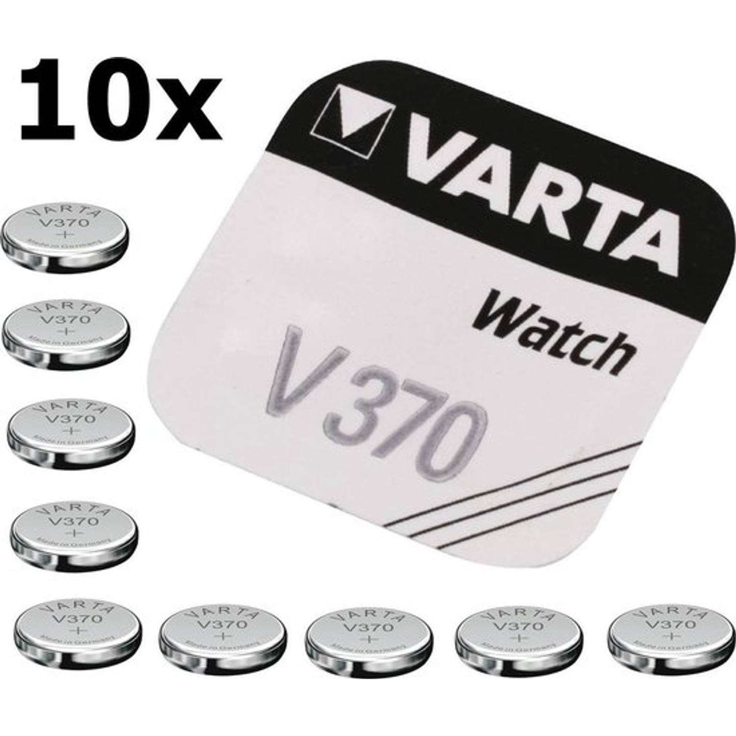 Varta V370 30mah 1.55v Knoopcel Batterij - 10 Stuks