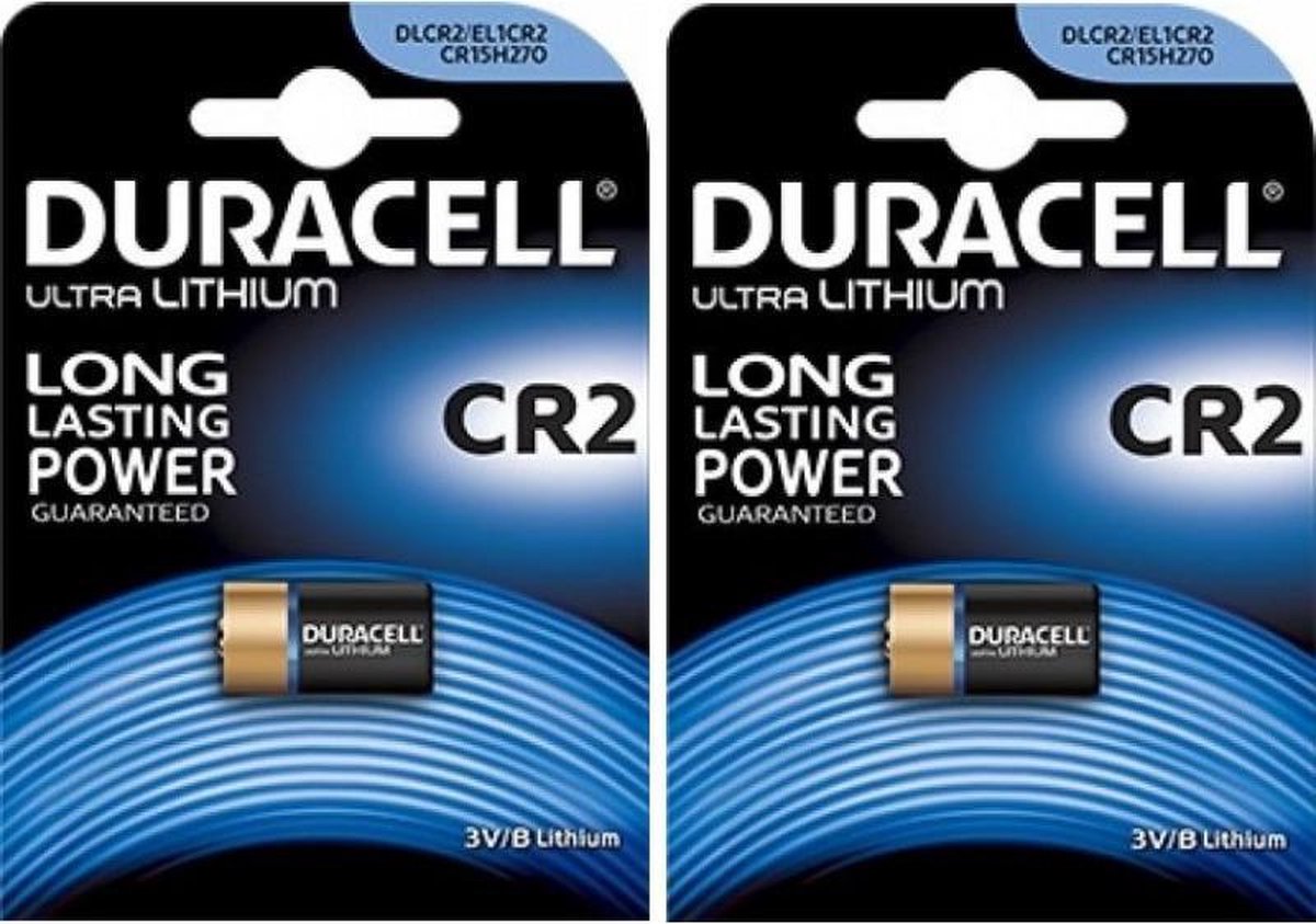 Duracell 2 Stuks - Cr2 El1cr2 Rlcr2 Dr2r 3v Lithium Batterij