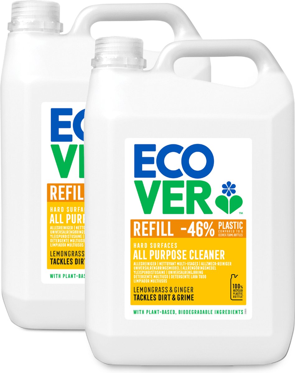 Ecover - Allesreiniger - Citroengras & Gember - Voordeelverpakking 2 X 5l