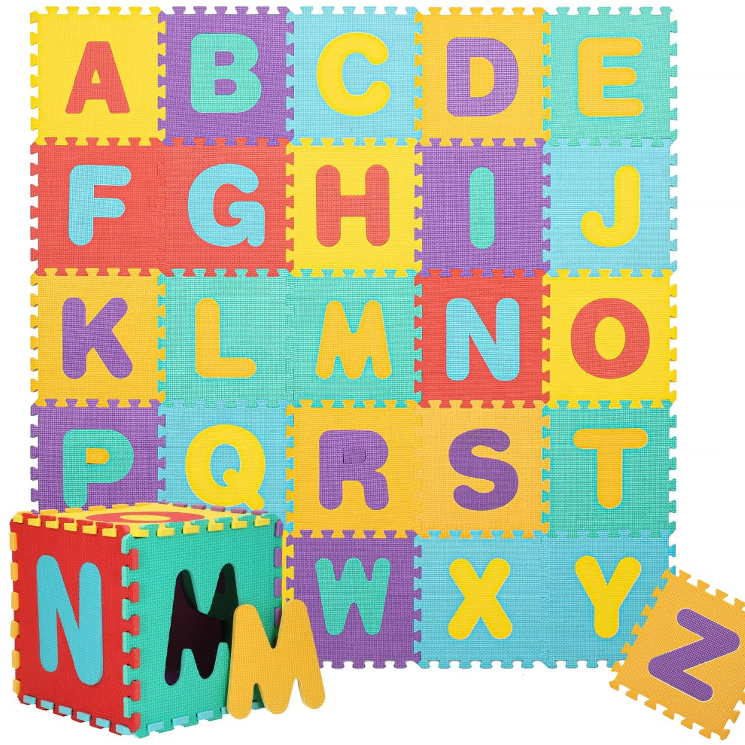 Speelmat Speelmat Foam Puzzelmat 26 Stukken Letters 170 X 150 Cm