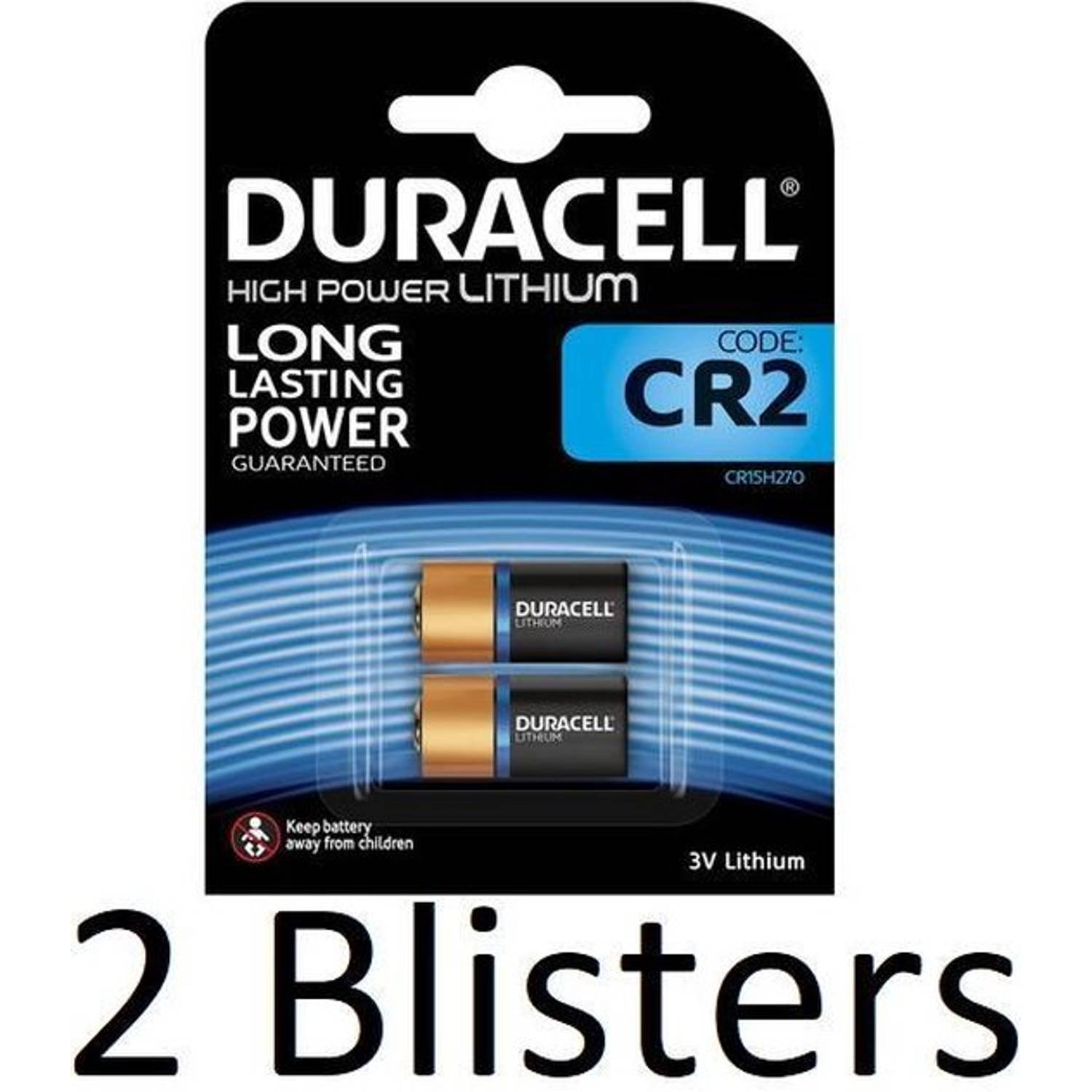 Duracell 4 Stuks (2 Blisters A 2 St) Cr2 High Power Lithuim Batterij