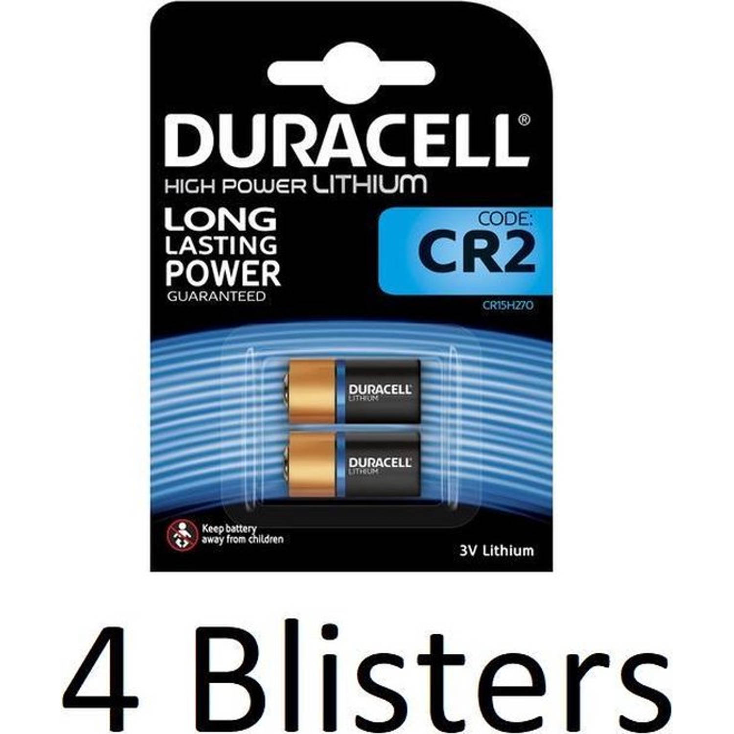 Duracell 8 Stuks (4 Blisters A 2 St) Cr2 High Power Lithuim Batterij