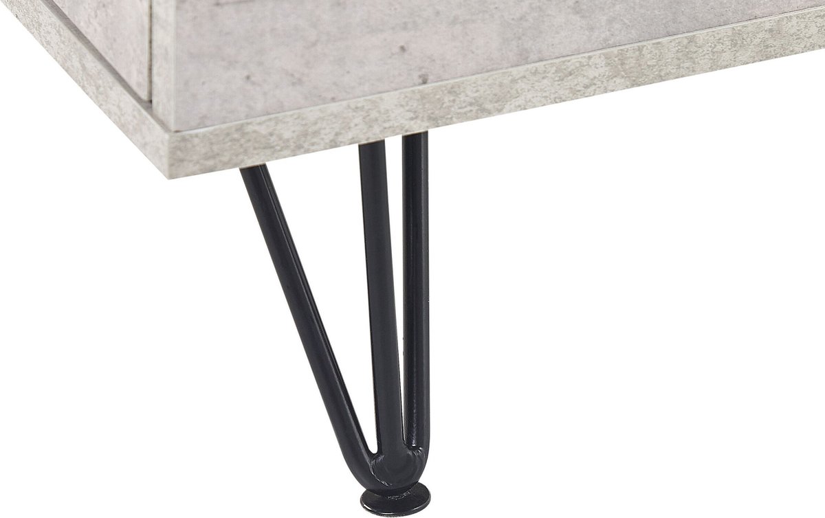 Beliani Halston - Tv-kast--vezelplaat - Grijs