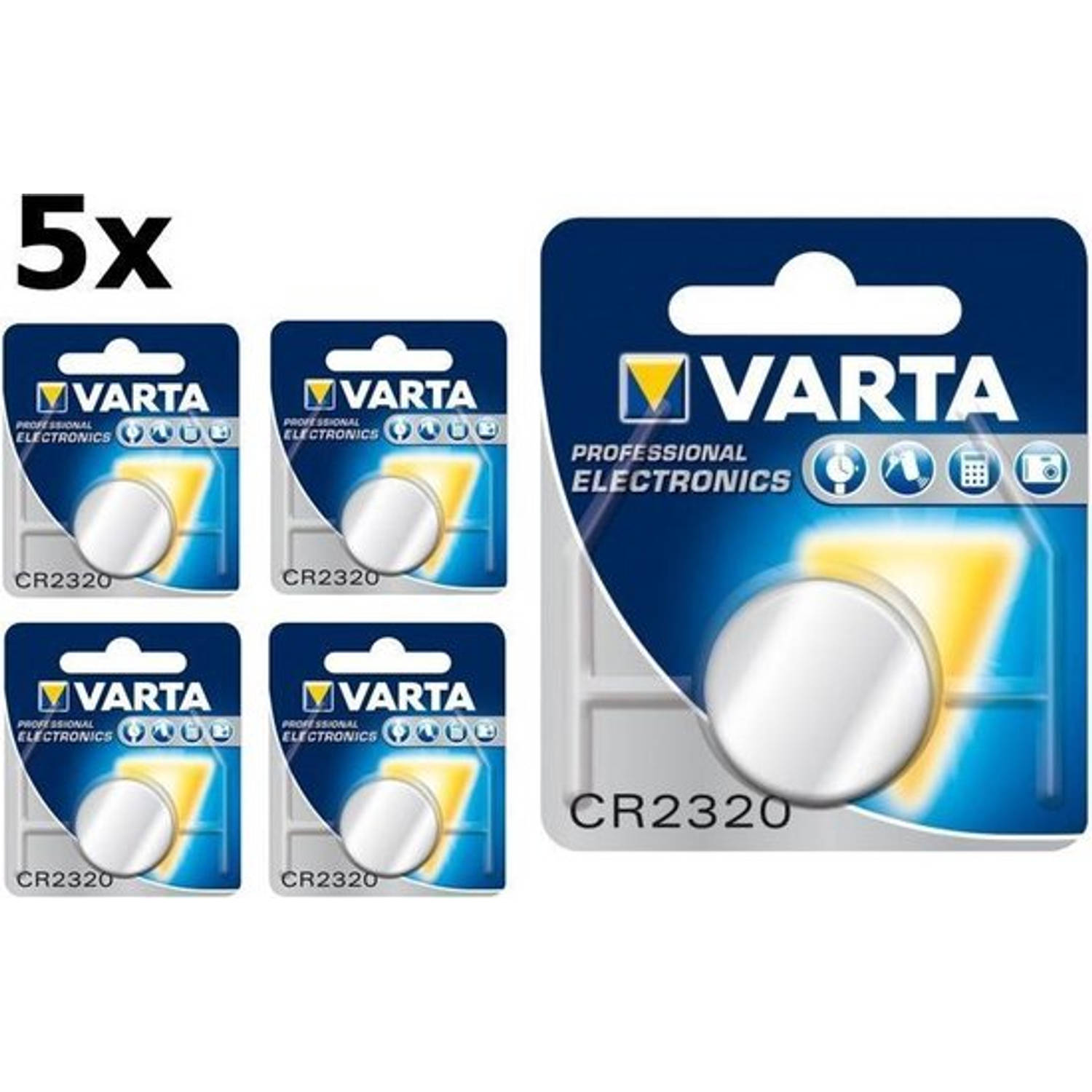 Varta 5 Stuks Cr2320 Lithium Knoopcel Batterij