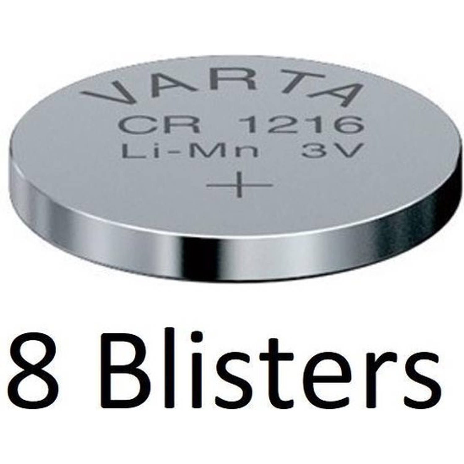 Varta 8 Stuks (8 Blisters A 1 St) Cr1216 Wegwerpbatterij Lithium