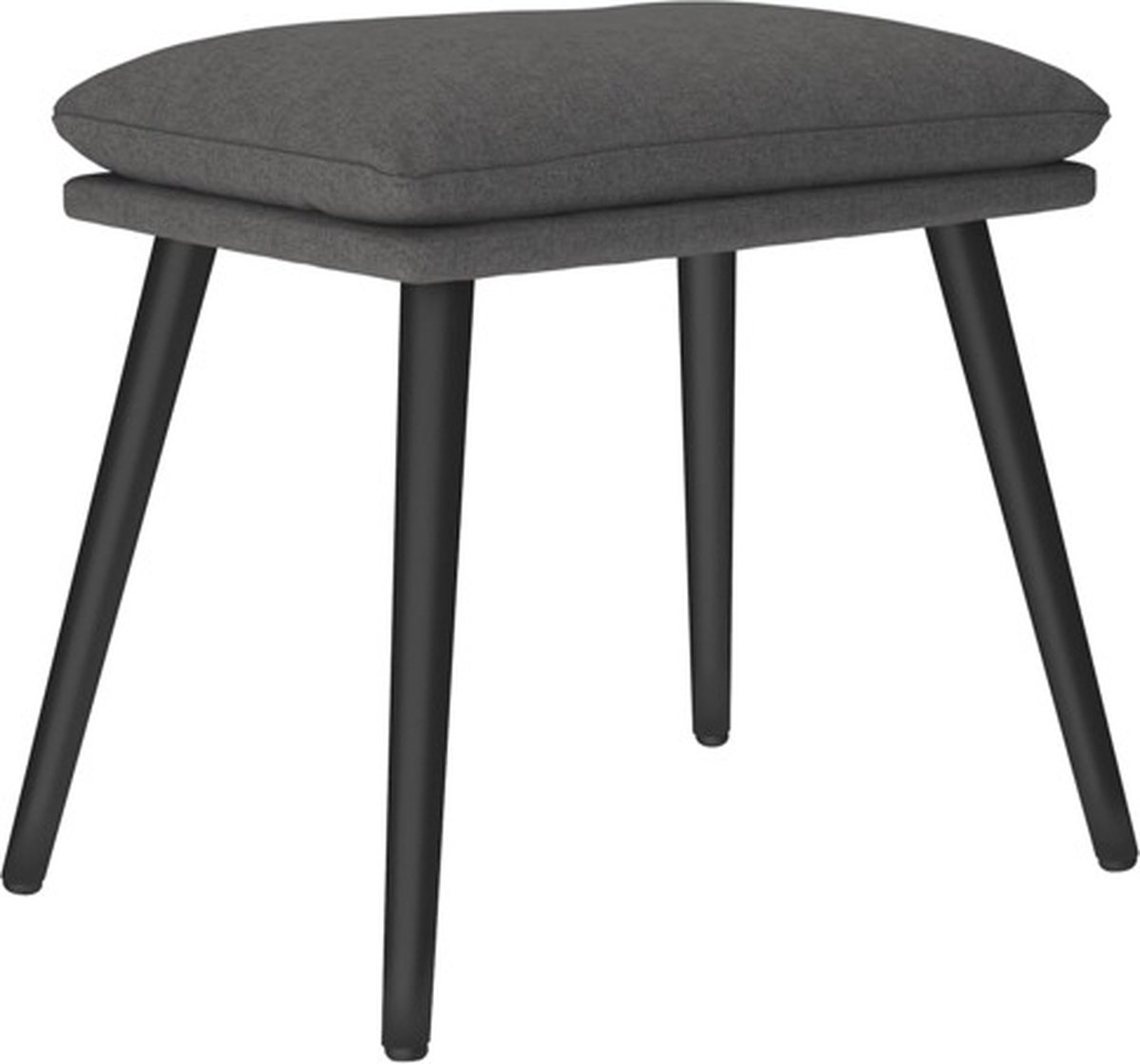 Vidaxl Relaxstoel Met Voetenbank Stof Donker - Grijs