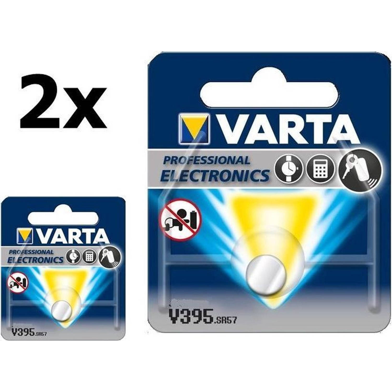 Varta 2 Stuks 399-395/g7/sr927w 1.5v 52mah Knoopcel Batterij