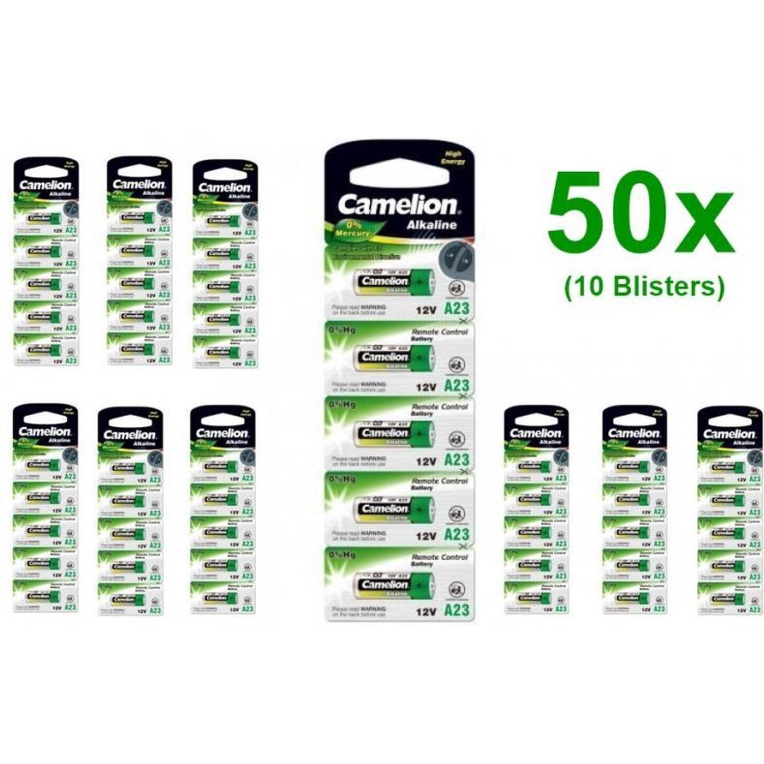 Camelion 50 Stuks (10 Blisters) - A23 23a 12v L1028f Alkaline Batterij