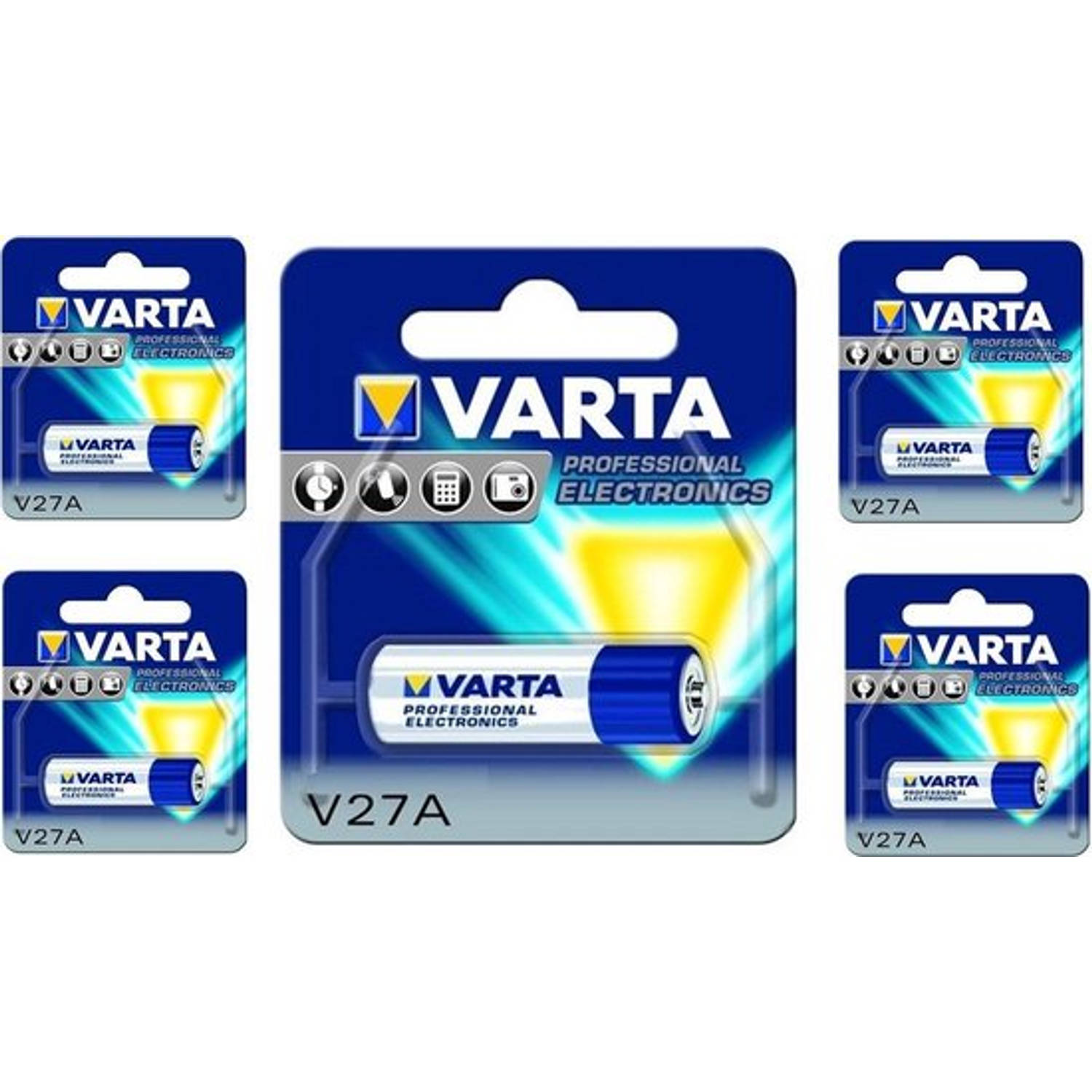 Varta V27a 27a A27 12v Professional Electronics Batterij - 5 Stuks