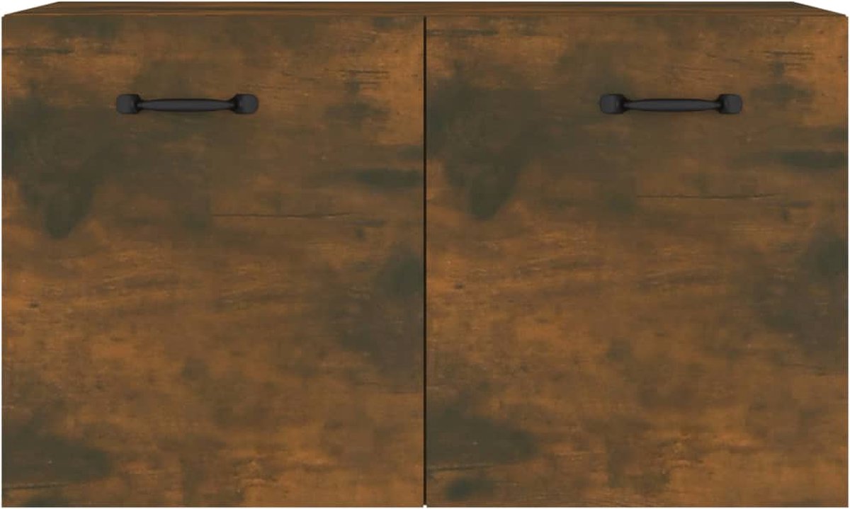 Vidaxl Wandkast 60x36,5x35 Cm Bewerkt Hout Gerookt Eikenkleurig - Bruin