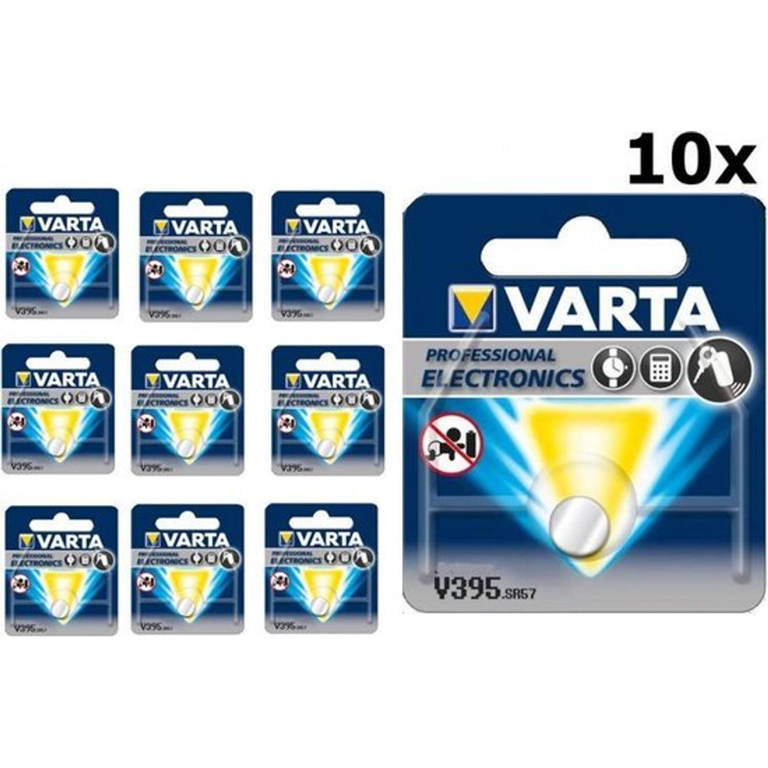 Varta 399-395/g7/sr927w 1.5v 52mah Knoopcel Batterij - 10 Stuks