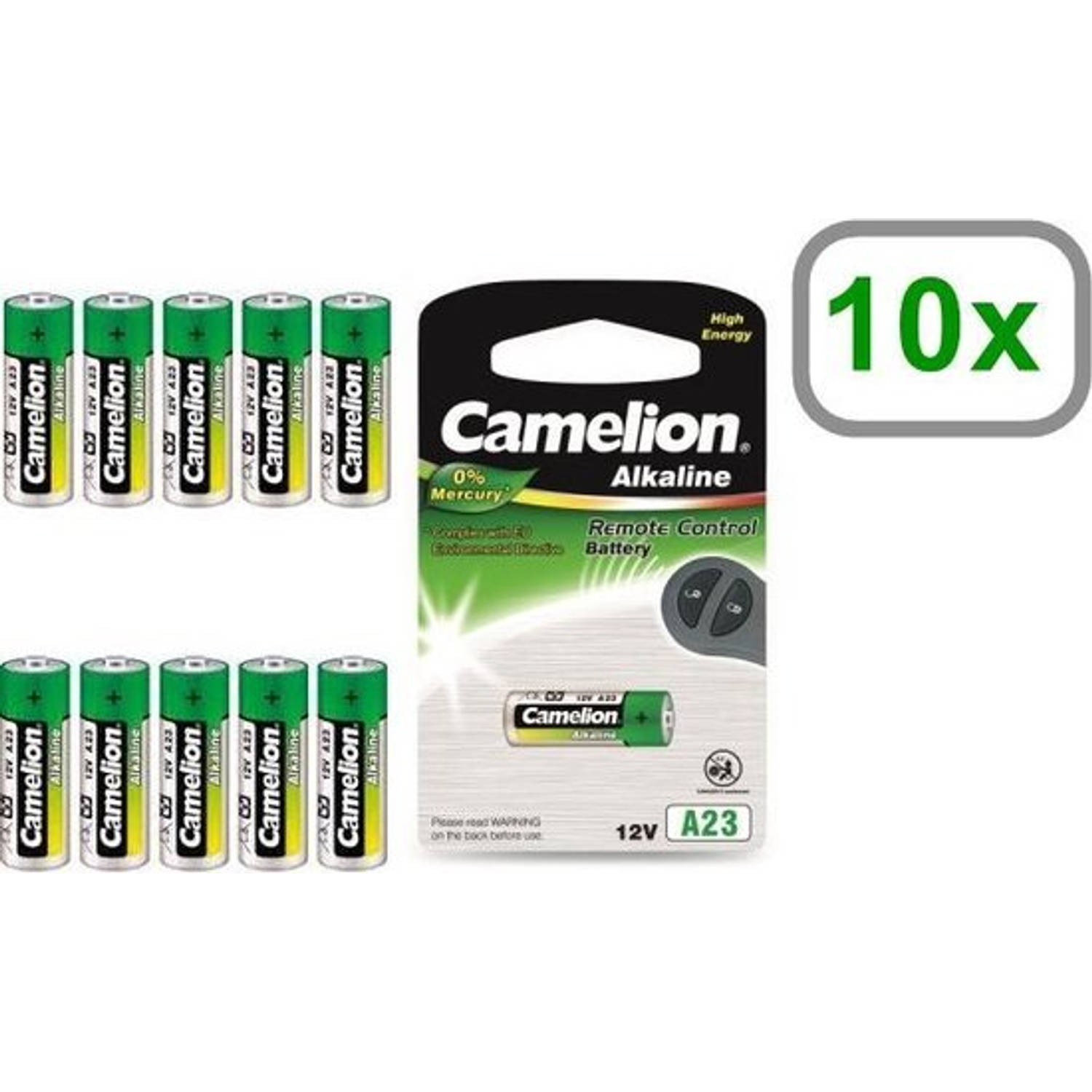 Camelion 10 Stuks - A23 23a 12v L1028f Alkaline Batterij