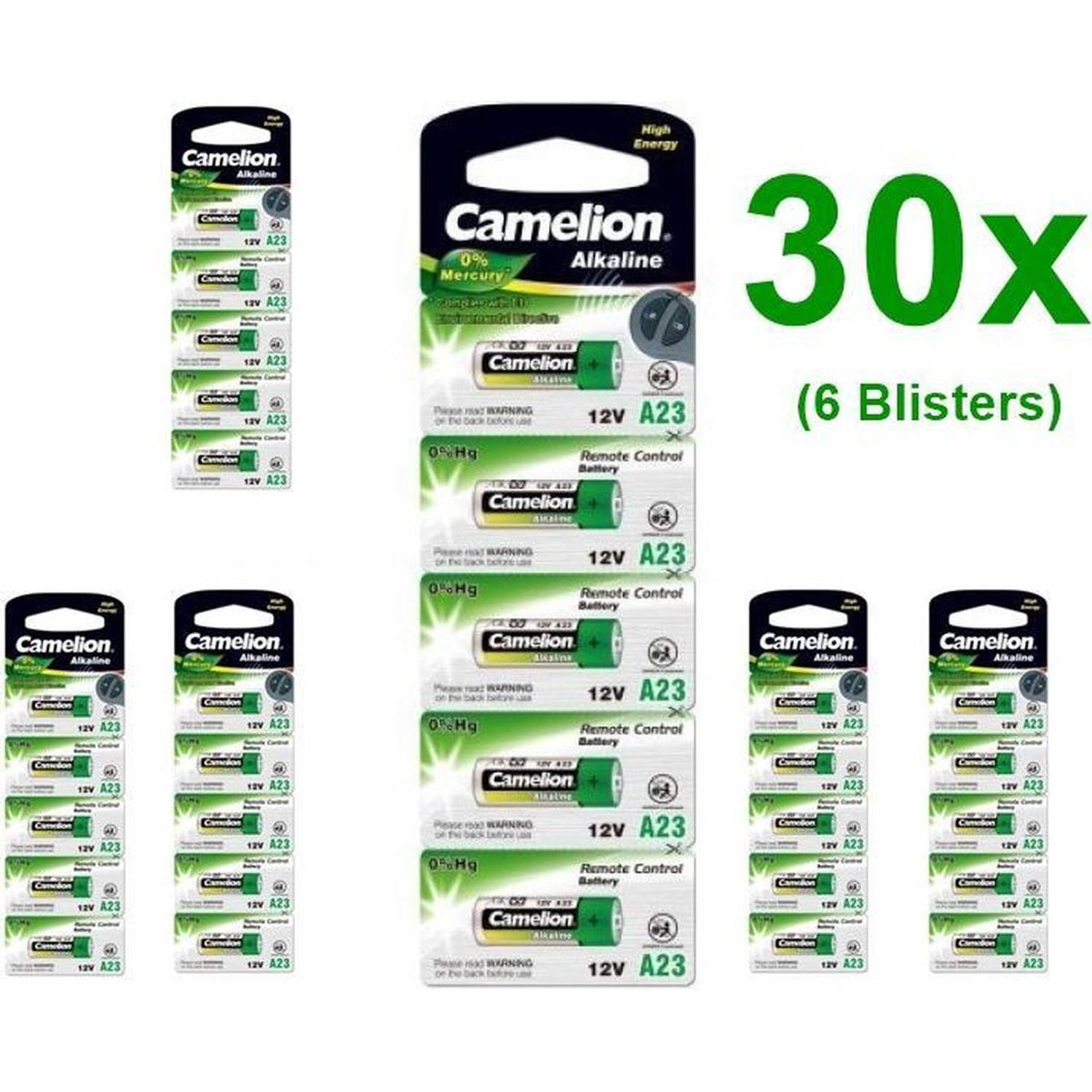 Camelion 30 Stuks (6 Blisters) - A23 23a 12v L1028f Alkaline Batterij