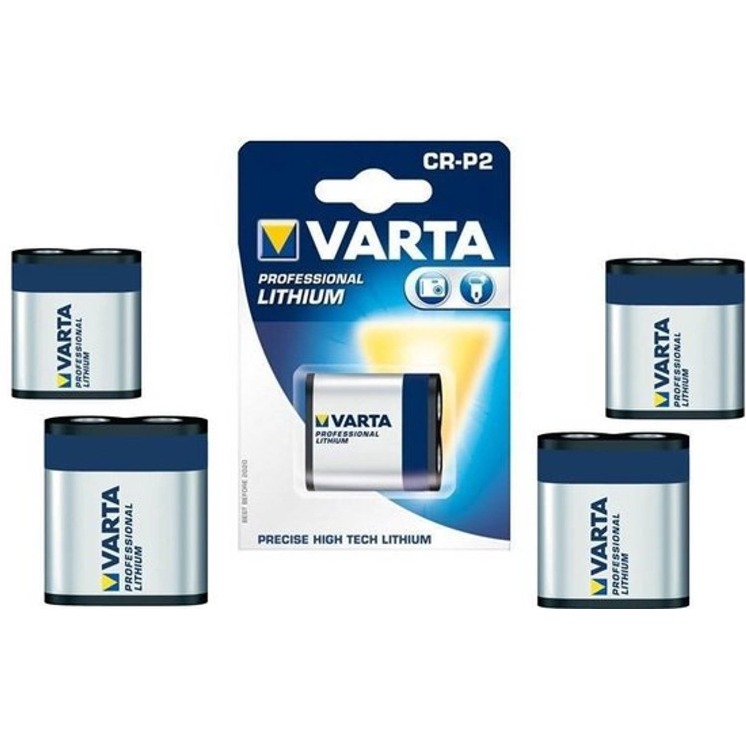 Varta 5 Stuks - Cr-p2 Professional Photo Lithium 6v 1600mah Batterij