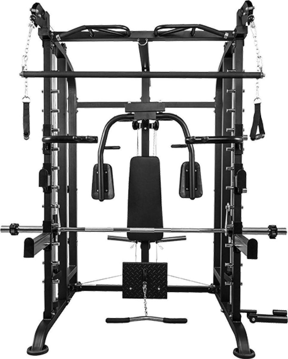 Gorilla Sports Multifunctionele Smith Machinemet Butterfly (2 Kabels)