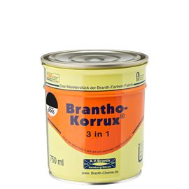 Brantho Korrux 3 in 1 - RAL 9005 Gitzwart - 750 ml